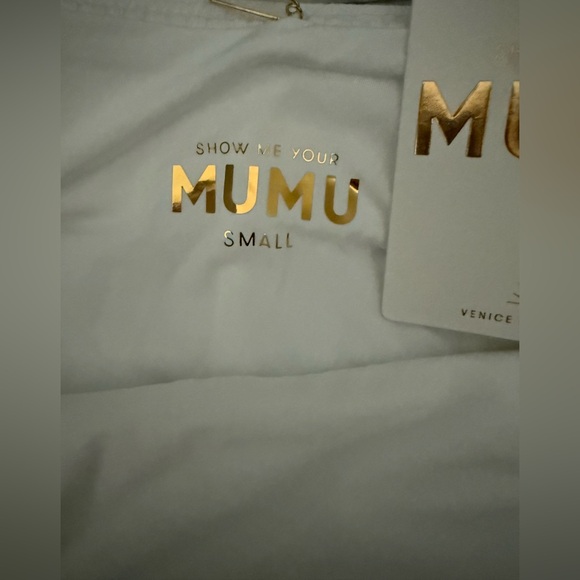 BECCA Top and MUMU White Swim Bottom with Belt. Same Fabric. Size Small NWT - Picture 2 of 5